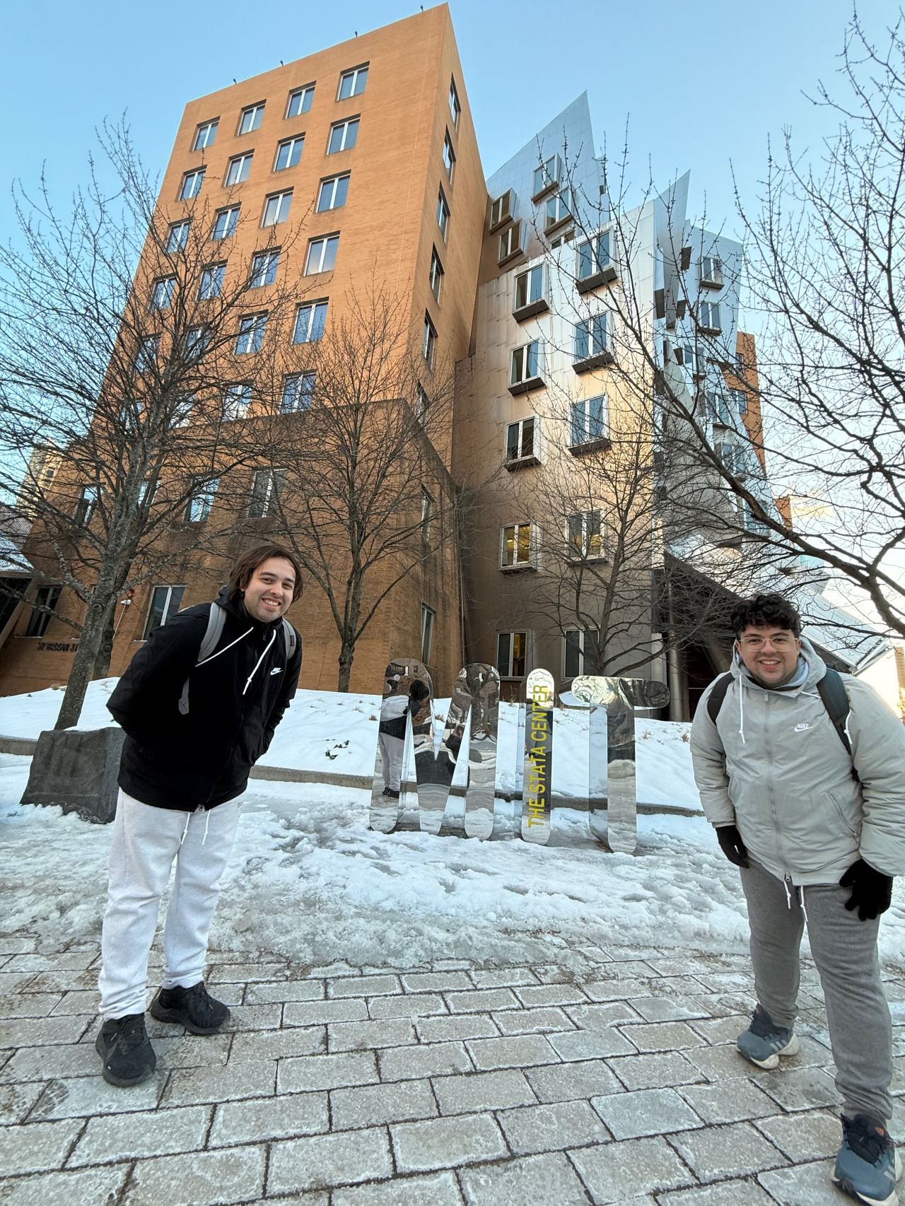 Outside the Stata Center with Allan
